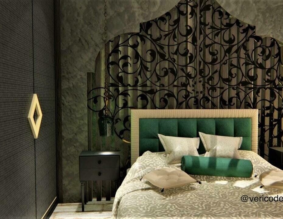 Спальня +в восточном стиле дизайн.