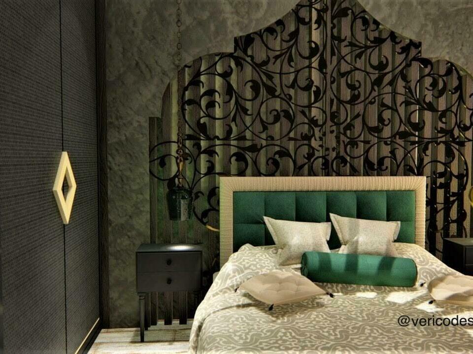 Спальня +в восточном стиле дизайн.